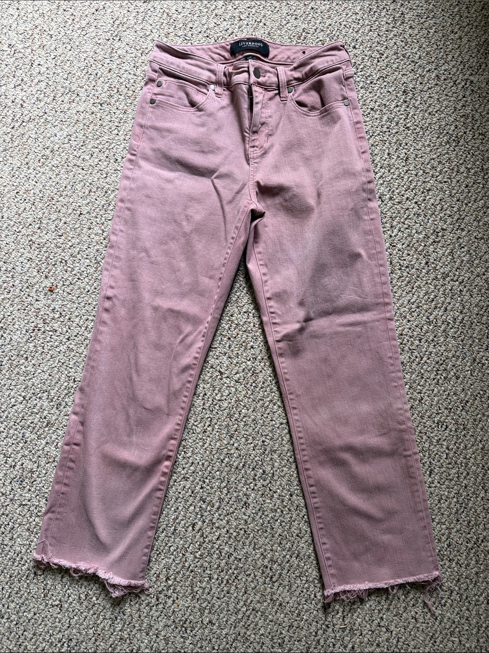 Liverpool Dusty Rose Straight Leg Jeans